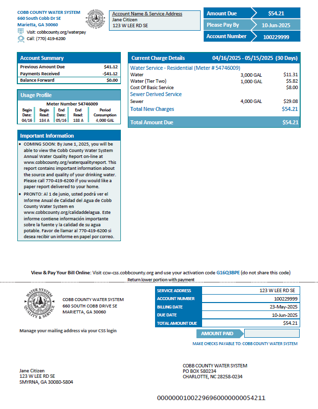  Minol USA business utility bill 